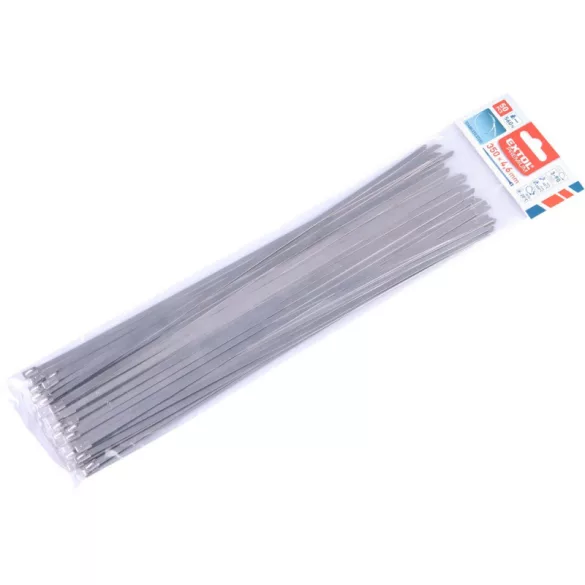 EXTOL PREMIUM Kabelbinder 4,6×250mm 50 Stk., Edelstahl