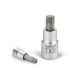 FORTUM bitdugófej, torx, 1/2', 61CrV5/S2, mattkróm; TX30, 55mm FORTUM