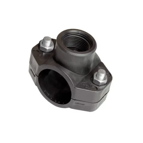 KPE Sattel BM 25mm x 3/4; - Innengewinde, Anbohrung - Hochwertiger BM Sattel mit 25mm Durchmesser