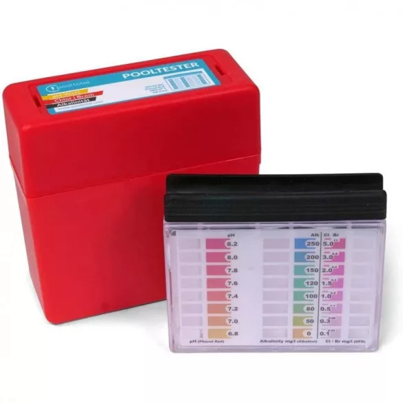 Pooltester PT500 - zur Messung von pH / Chlor / Brom / TA, Tablettenmethode