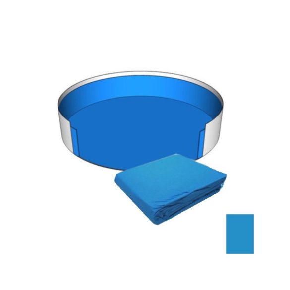 Poolfolie, Lagoon, für Stahlwandpools, rund, 0,50 mm dick, D3,6 x 0,9 m, blau, neues Design