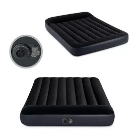 Intex 64148ND Samt-Bett mit aufblasbarer Matratze und Pumpe