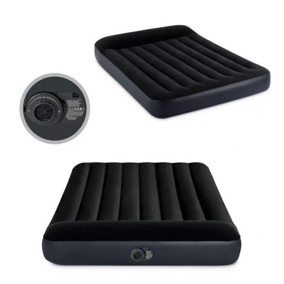 Intex 64148ND Samt-Bett mit aufblasbarer Matratze und Pumpe
