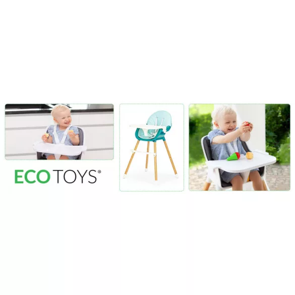 Hochstuhl 2in1 ECOTOYS - bequem, praktisch, umweltfreundlich