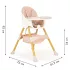 Baby Hochstuhl 2in1 ECOTOYS - Babysitz, Hochstuhl, hoher Stuhl, bequem, sicher