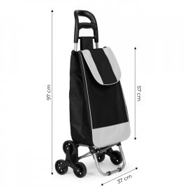   Einkaufswagen, 25-Liter-Tasche, 6 Räder, Metallrahmen, ModernHome