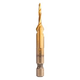   NEO TOOLS Maschinengewindebohrer, 2-in-1 mit Vorbohrschneide, HSS-Titan, M3X0,5mm, Sechskantschaft 08-949