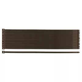   NEO TOOLS Gartenkabelbinder, Schnellbinder 7,6x380mm, 50 Stk., Braun 15-970