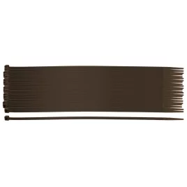   NEO TOOLS Gartenkabelbinder, Schnellbinder 4,8x300mm, 50 Stück, braun 15-972