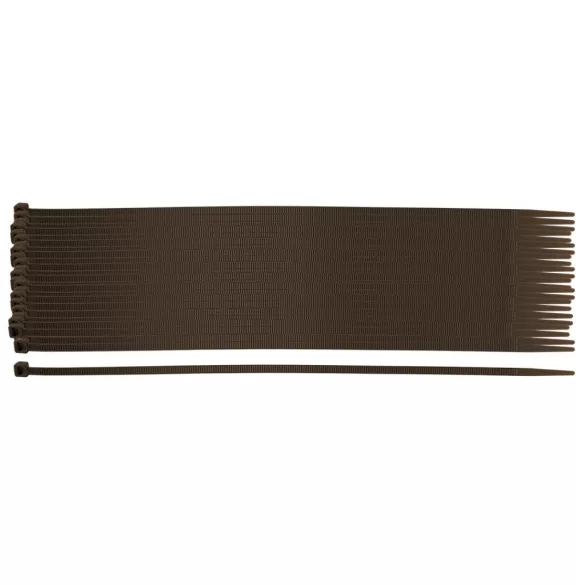 NEO TOOLS Gartenkabelbinder, Schnellbinder 4,8x300mm, 50 Stück, braun 15-972