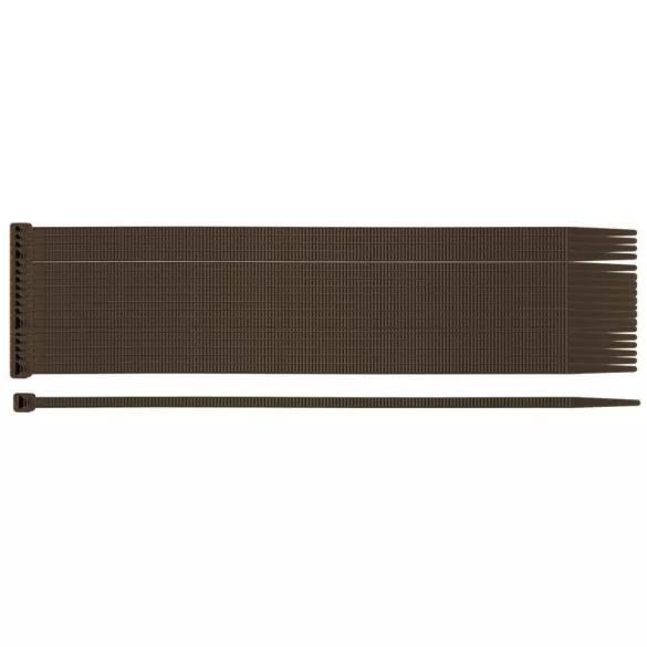 NEO TOOLS Gartenkabelbinder, Schnellbinder 3,6x200mm, 50 Stk., braun 15-974