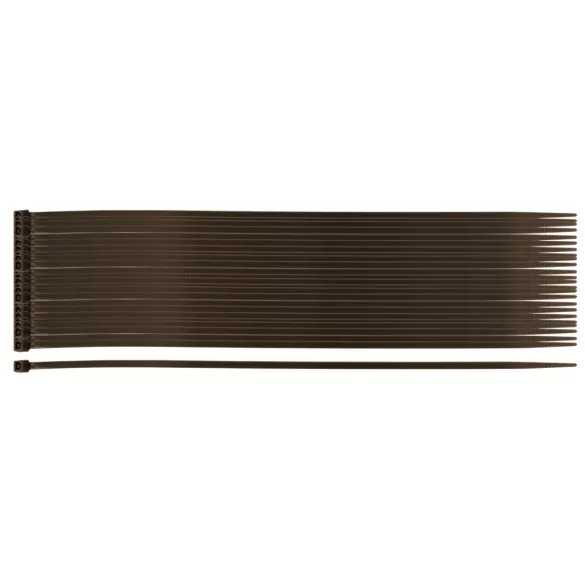 NEO TOOLS Gartenkabelbinder, Schnellbinder 2,5x200mm, 50 Stück, braun 15-976