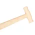 VERTO Spatenstiel, Buchenholz, T-Griff, 38mm/90cm 15G061