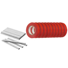   VERTO Pflanzenbindeband + Klammern Set 25m Band + 10000 Klammern, für 15G455 15G456