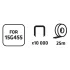VERTO Pflanzenbindeband + Klammern Set 25m Band + 10000 Klammern, für 15G455 15G456