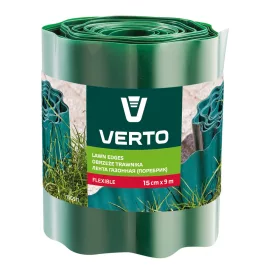 VERTO Beetumrandung 15cm, 9m, grün 15G511