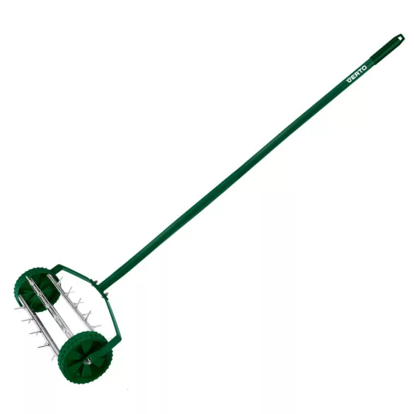 VERTO Handvertikutierer, Rasenlüfter, 27 Zinken, 15 cm Trommeldurchmesser 15G539