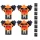 NEO TOOLS Eckzwinge-Set, federbelastet, 4-teiliges Set 45-492