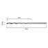 GRAPHITE Spiralbohrer, HSS DIN 338, 4mm, 2 Stk./Pkg 54T987
