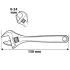 NEO TOOLS Verstellbarer Schraubenschlüssel 150mm, 0-34mm mit 25 Jahren Garantie 03-015