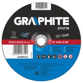 GRAPHITE Trennscheibe für Metall 230x1.9x22mm 57H719