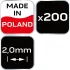 NEO TOOLS Abstandhalter-, Fugenkeil - 2mm, 200 Stk. 61-108