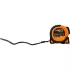 NEO TOOLS Maßband, 3m/16mm, verstärkt, Stahl, schwarzes Band mit weißer vergrößerter Skala, magnetisch, Autostopp+Feststeller 67-241