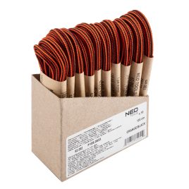   NEO TOOLS Schnürsenkel 120cm, orange/schwarz, Bestelleinheit: 10 Stk 82-392