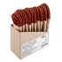 NEO TOOLS Schnürsenkel 120cm, orange/schwarz, Bestelleinheit: 10 Stk 82-392