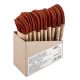 NEO TOOLS Schnürsenkel 120cm, orange/schwarz, Bestelleinheit: 10 Stk 82-392
