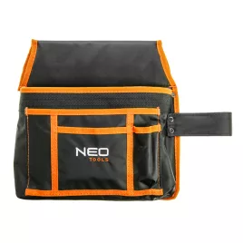   NEO TOOLS Nagel- und Werkzeug-Gürteltasche, 4 Taschen + Hammerhalter 84-333