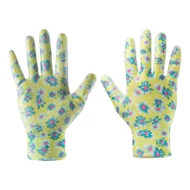   VERTO Gartenhandschuhe, Nitrilbeschichtung, Blumenmuster, 4131X, 9", atmungsaktive Oberseite 97H142