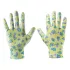 VERTO Gartenhandschuhe, Nitrilbeschichtung, Blumenmuster, 4131X, 9", atmungsaktive Oberseite 97H142