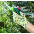 VERTO Gartenhandschuhe, Nitrilbeschichtung, Blumenmuster, 4131X, 9", atmungsaktive Oberseite 97H142