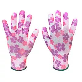   VERTO Gartenhandschuh, Polyester, Blumenmuster, 9", KAT I. 97H148
