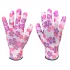 VERTO Gartenhandschuh, Polyester, Blumenmuster, 9", KAT I. 97H148
