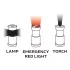 NEO TOOLS Campinglampe, 3 Funktionen, faltbar, 200 Lumen, batteriebetrieben 3xAA, COB LED, 3W 99-030