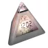 Wecker, Digitaluhr, Tischuhr (farbwechselnd, pyramidenförmig)