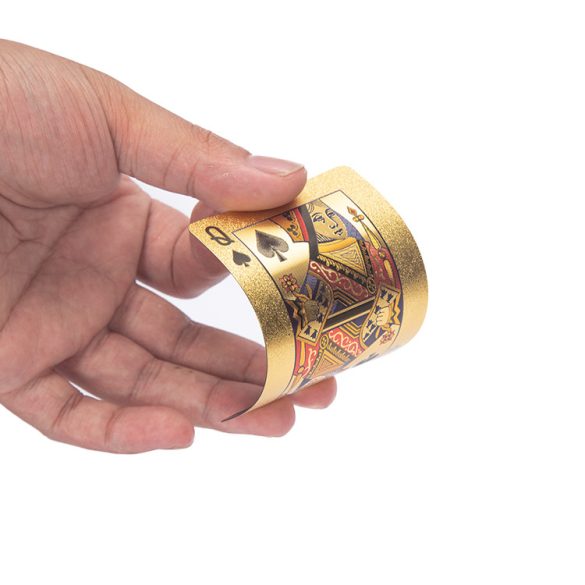 24-karätiges goldbeschichtetes Pokerkartendeck