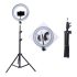 LED-Ringlicht-Set mit 2 m Teleskopständer und Handyhalter