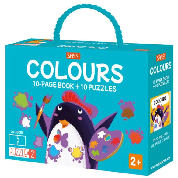 Sassi Lernspiel-Serie – Puzzle und Englischbuch