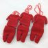 Weihnachtliche Stoff-Bestecktasche Dekoration (6er-Set)