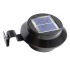 Solarbetriebene LED-Leuchte für Dachrinne oder Zaun, schwarz, 2 Stk.