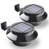 Solarbetriebene LED-Leuchte für Dachrinne oder Zaun, schwarz, 2 Stk.