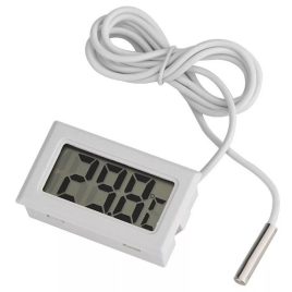 Digitales Thermometer mit Sonde (Weiß)