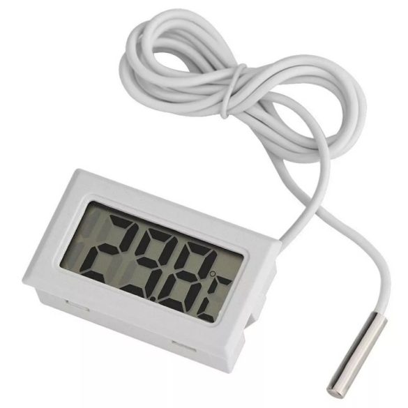 Digitales Thermometer mit Sonde (Weiß)