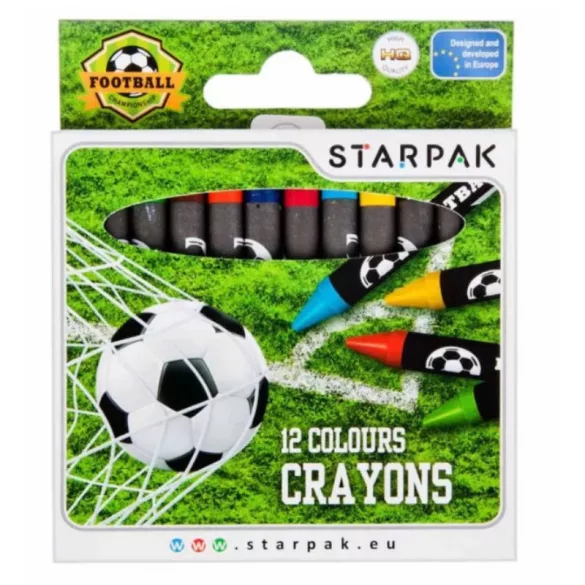 12er-Set Fußball-Wachsmalstifte