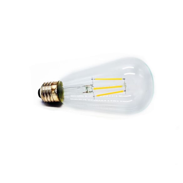 Edison-Glühbirne, Filament-LED-Retro-Glühbirne, Lichtquelle, 4W, 2700K, warmweiß