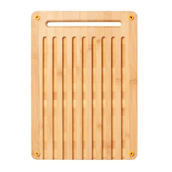 FISKARS Functional Form Bambussschneidebrett für Brotschneiden