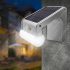 38 LED Solarbetriebene elegante Außenwandleuchte mit Bewegungsmelder und Fernbedienung